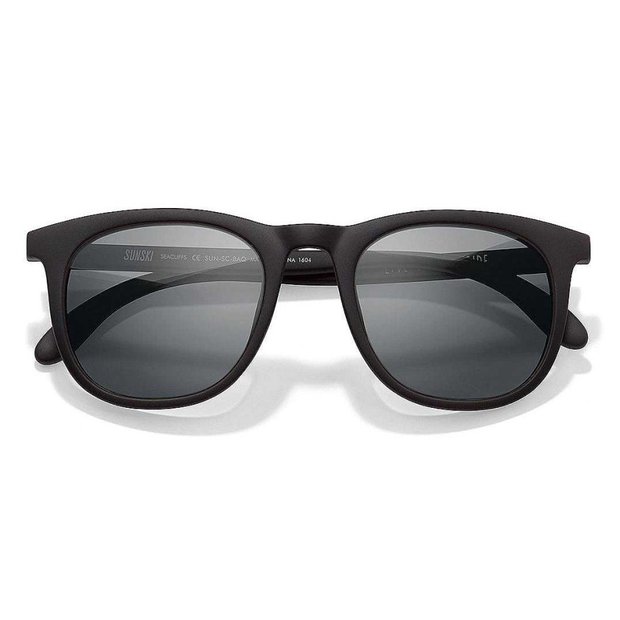 Men'S Sunski Sunglasses & Goggles | Seacliff Sunglasses Black Slate