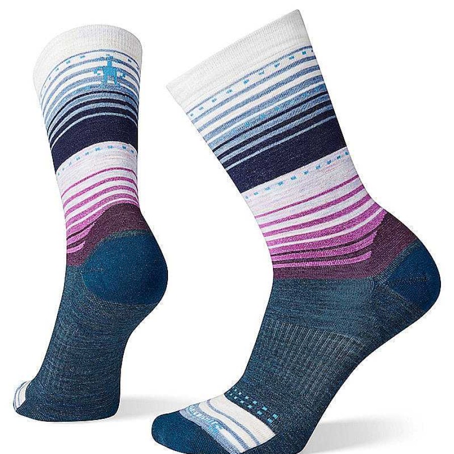 Women'S Smartwool Socks | Everyday Stitch Stripe Crew Socks For Women