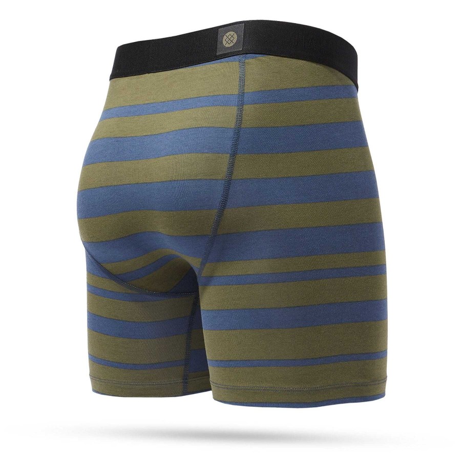 Men'S Stance Baselayers & Underwear | Television Cotton Boxer Brief For Men Television/Green