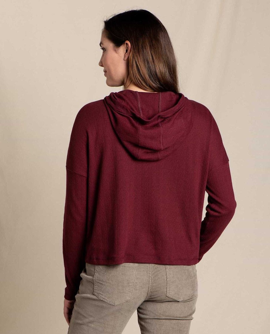 Women'S Toad&Co Shirts | Foothill Pointelle Hoodie For Women Port