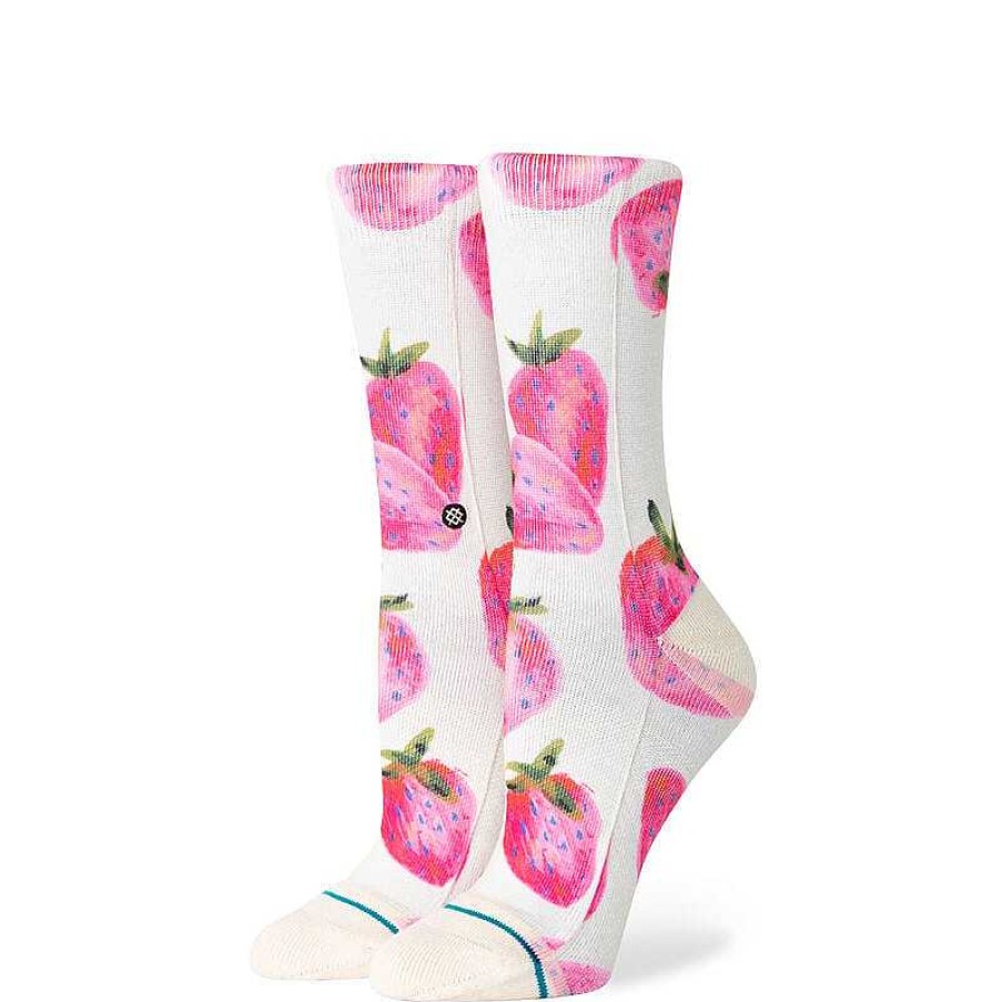 Women'S Stance Socks | Gotta Jam Poly Crew Socks Off White