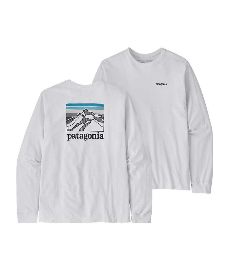 Men'S Patagonia T-Shirts | Long Sleeved Line Logo Ridge Responsibili-Tee For Men