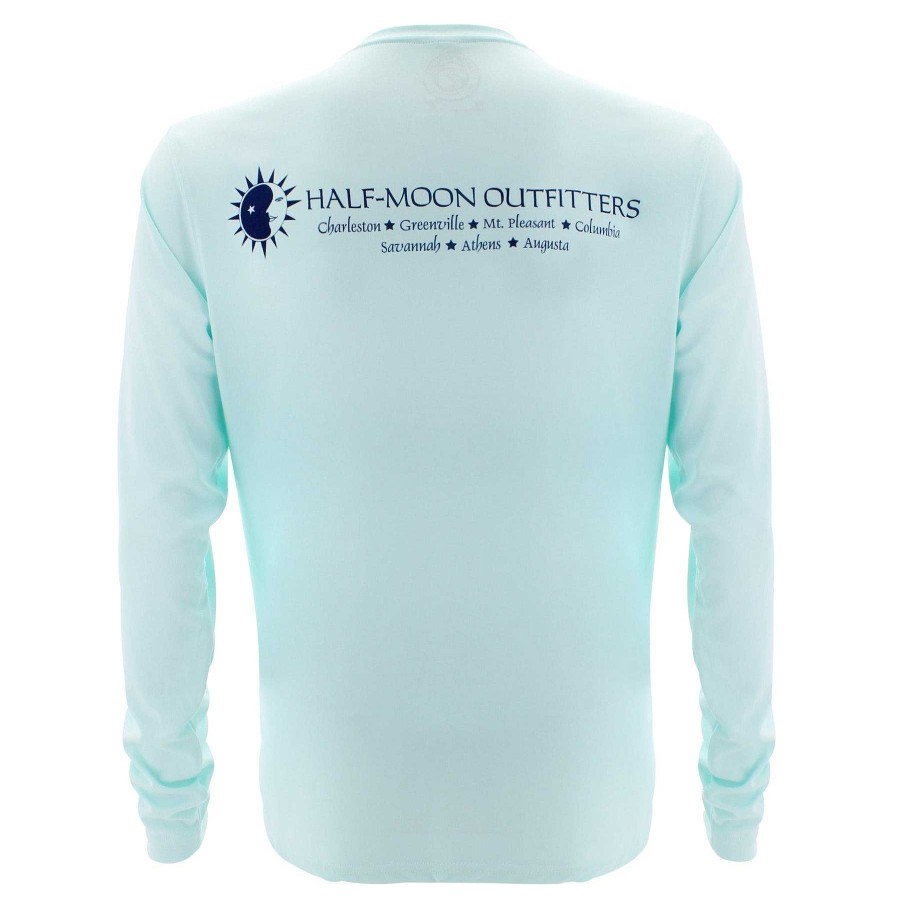 Half-Moon Collection Half-Moon Outfitters Half-Moon Apparel | Vapor Sun Protection Long Sleeve T-Shirt Seagrass