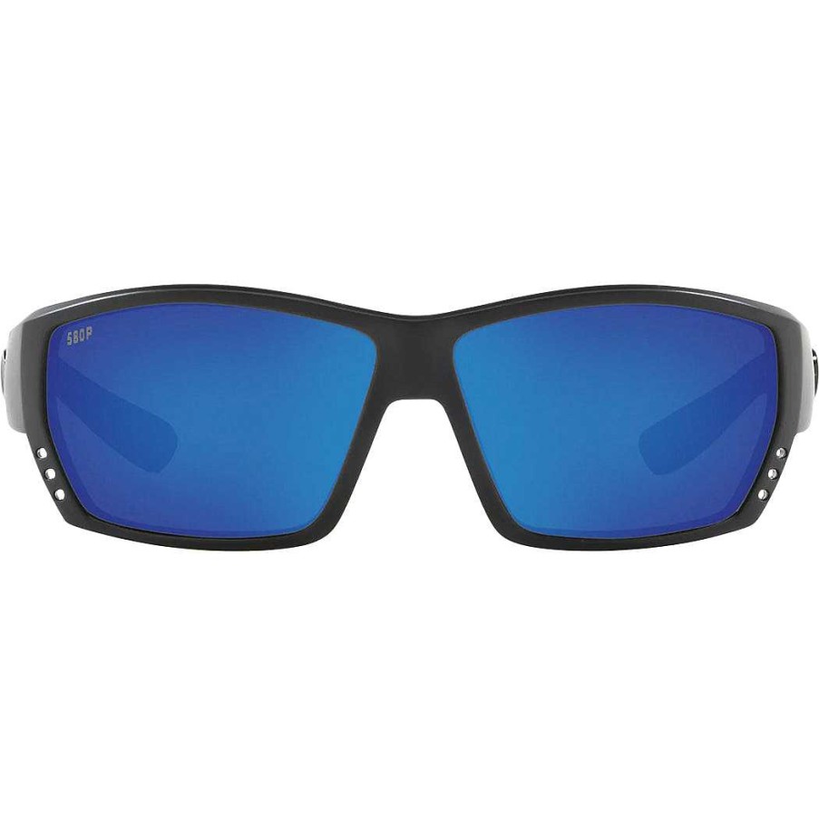 Men'S Costa Del Mar Sunglasses & Goggles | Tuna Alley Sunglasses Blackout / Blue Mirror