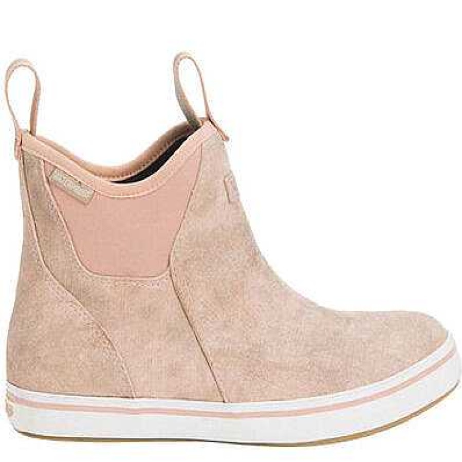 Footwear XTRATUF Boots | Leather Ankle Deck Boot For Women Pink