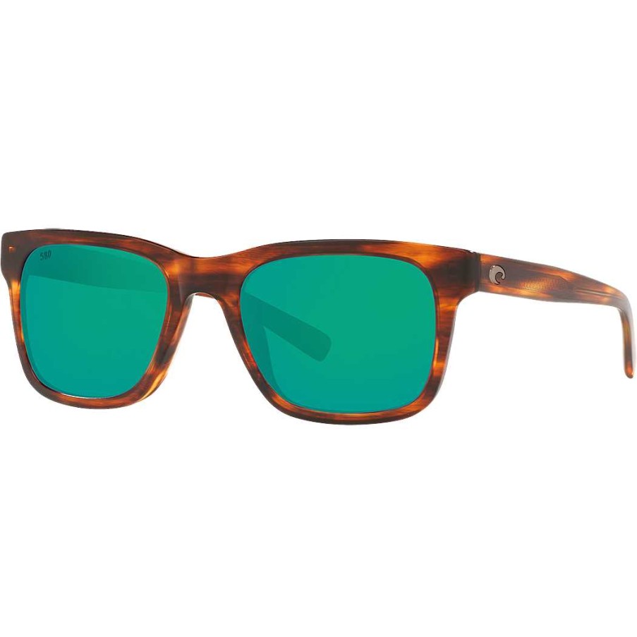 Men'S Costa Del Mar Sunglasses & Goggles | Tybee Sunglasses Shiny Tortoise/Green Mirror