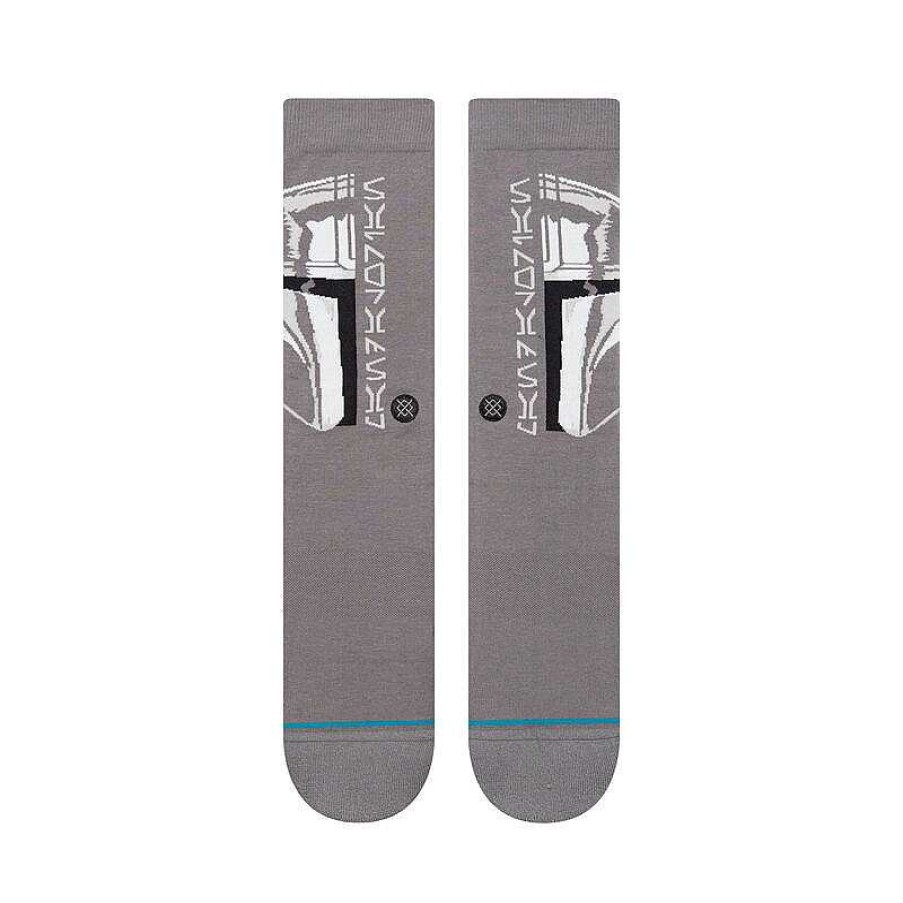 Men'S Stance Socks | Mando Crew Socks For Men Grey