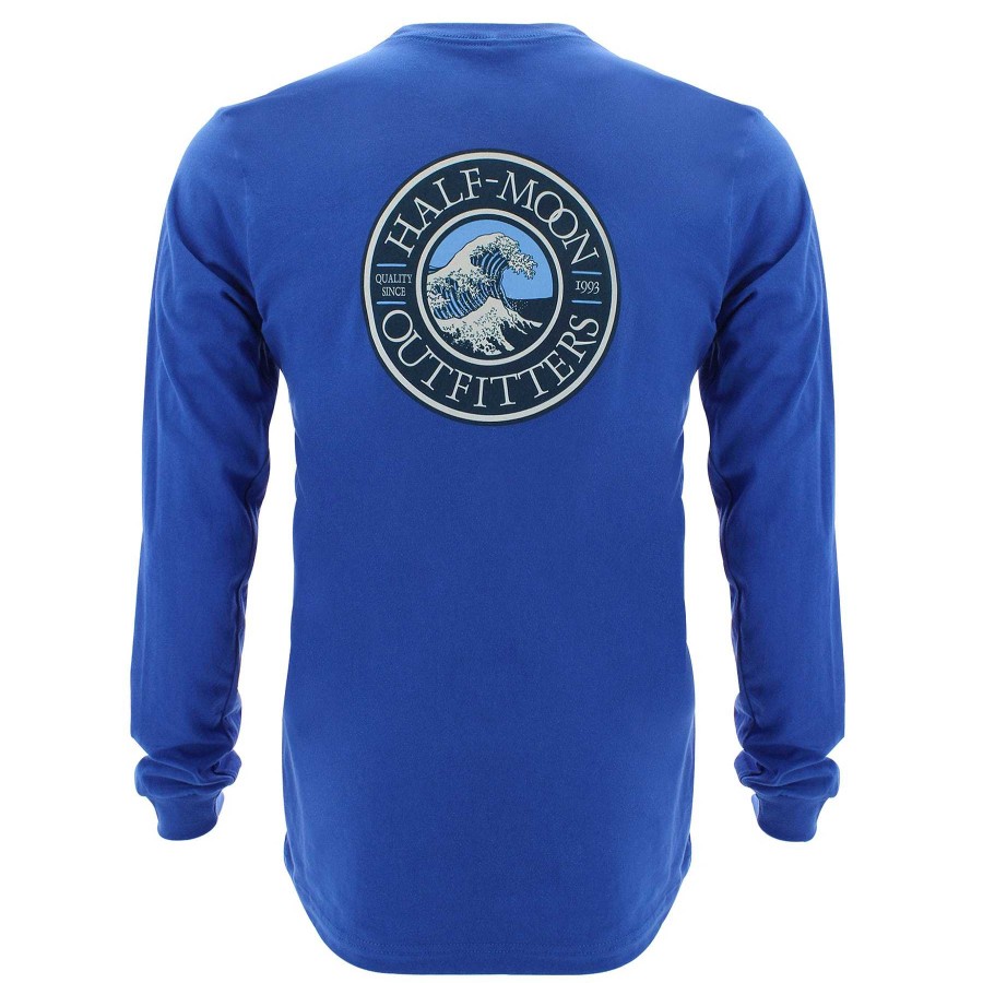 Half-Moon Collection Half-Moon Outfitters Half-Moon Apparel | Wave Logo Long Sleeve T-Shirt