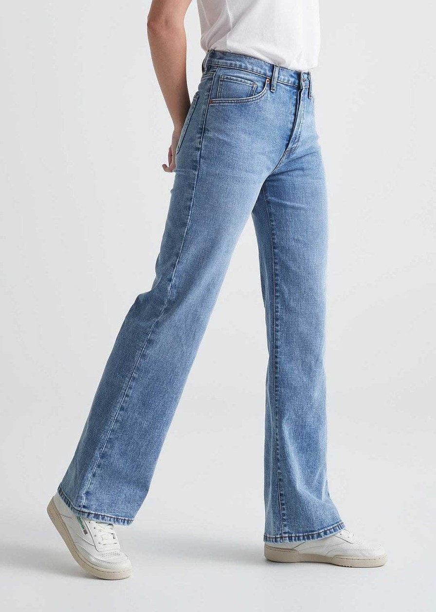 Women'S Duer Pants | Midweight Performance Denim Wide Leg Jeans For Women Vintage