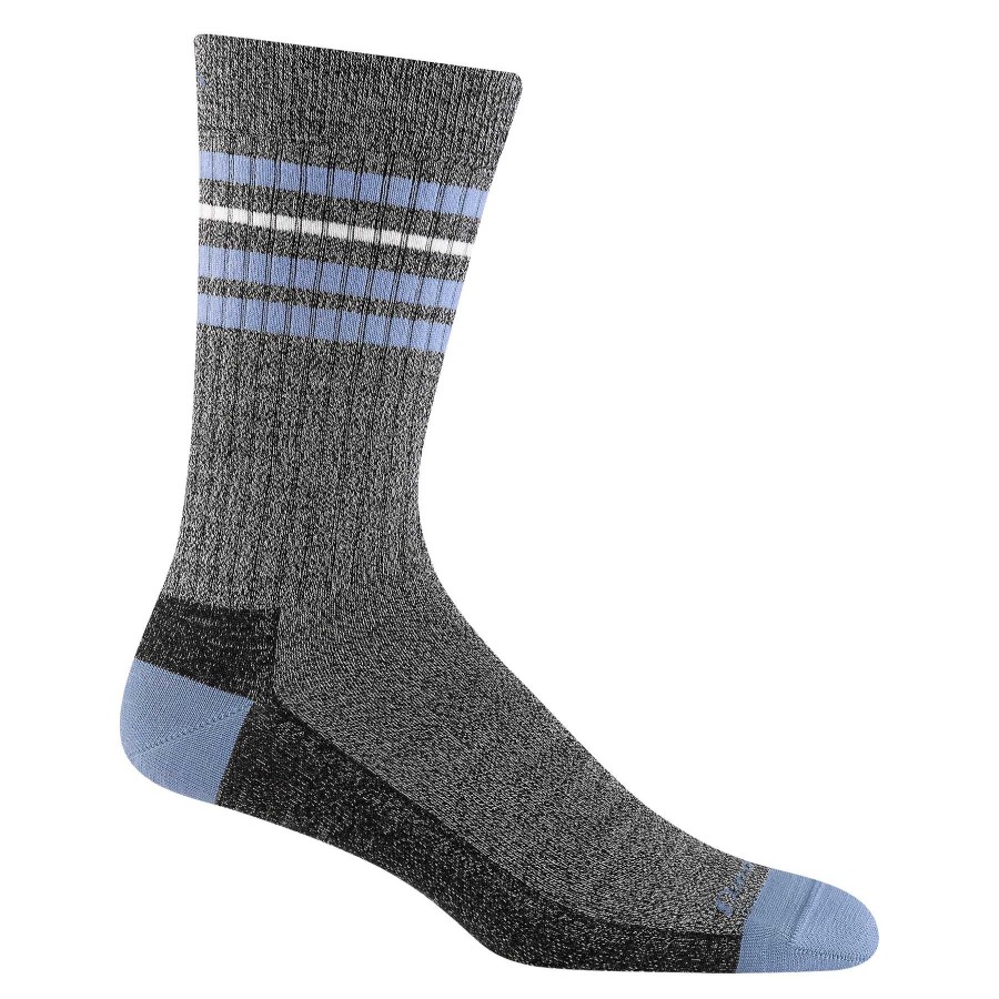 Men'S Darn Tough Socks | Letterman Crew Lightweight Lifestyle Socks For Men Granite