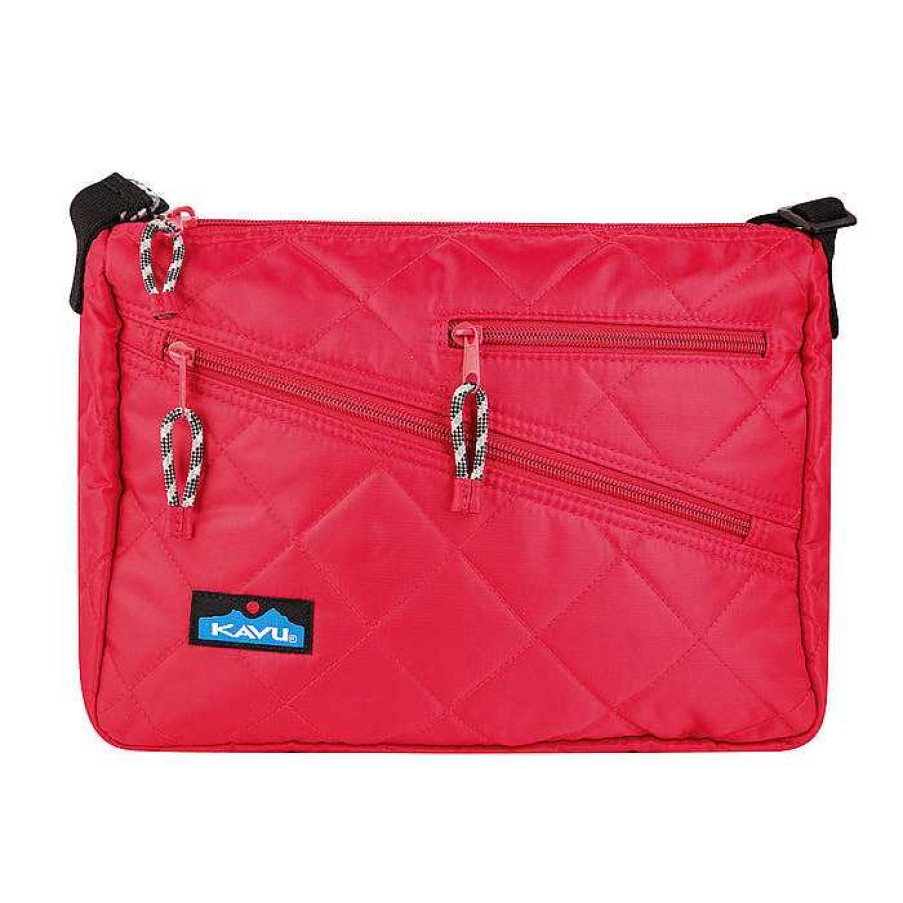 Women'S KAVU Bags & Wallets | Uptown Puff Bag Scarlet