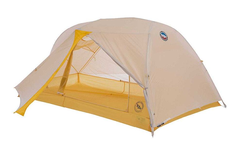 Gear Big Agnes Tents | Tiger Wall Ul2 Solution Dye Backpacking Tent Gray/Yellow