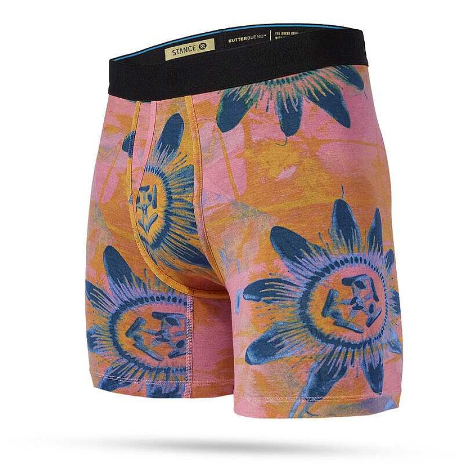 Men'S Stance Baselayers & Underwear | Sub Tropic Butter Blend Boxer Brief For Men Pink