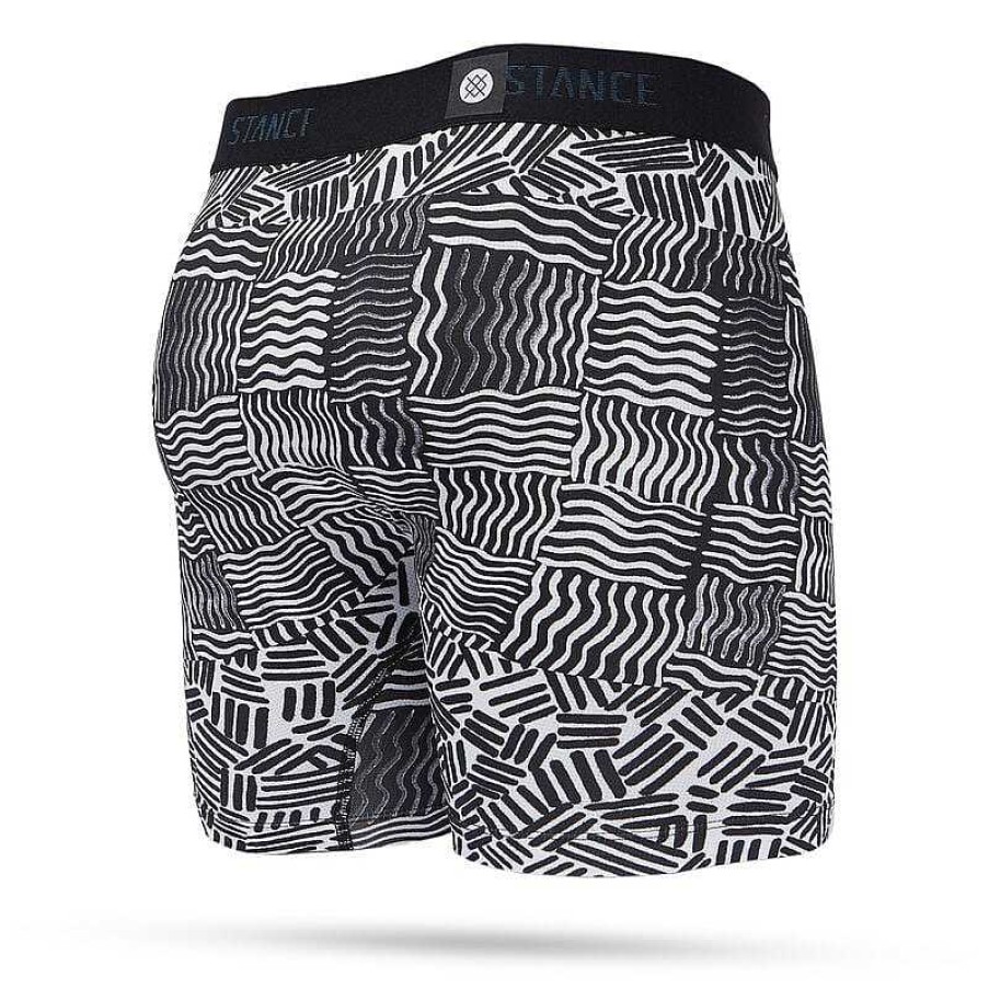 Men'S Stance Baselayers & Underwear | Crosshatch Performance Boxer Brief With Wholester For Men Black