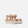 Footwear Sorel Sandals | Cameron Flatform Wedge Sandals For Women Honest Beige