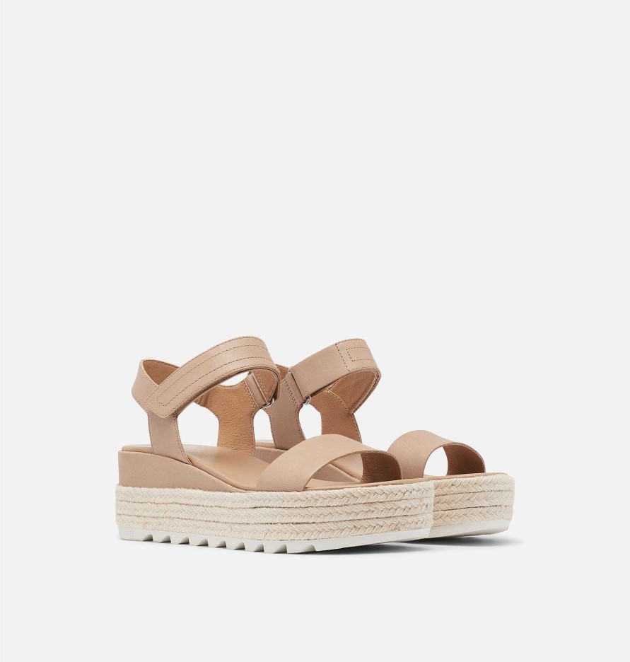 Footwear Sorel Sandals | Cameron Flatform Wedge Sandals For Women Honest Beige