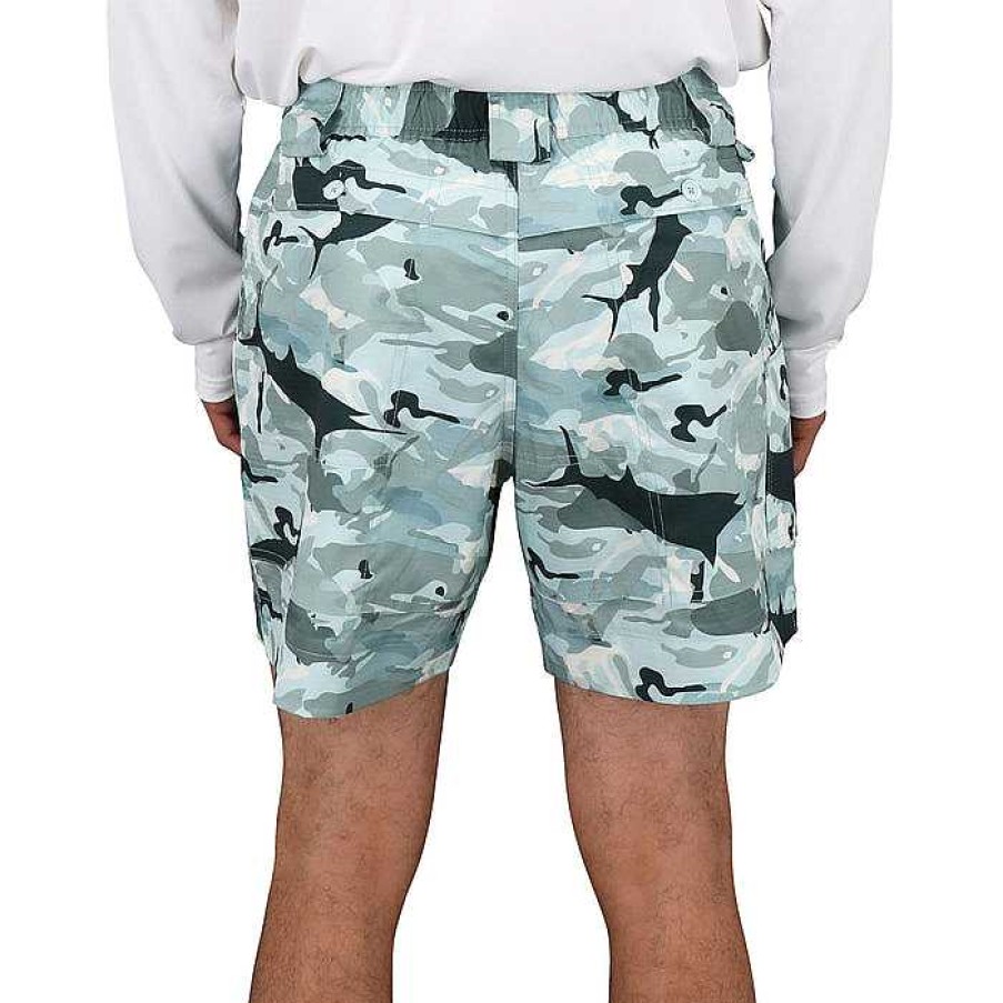 Men'S AFTCO Shorts | 6" Camo Original Fishing Short For Men