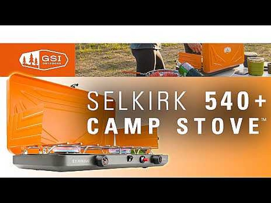 Gear GSI Outdoors Stoves | Selkirk 540+ Camp Stove Orange