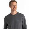 Men'S Free Fly Apparel T-Shirts | Low Light Long Sleeve Shirt For Men Heather Black Sand