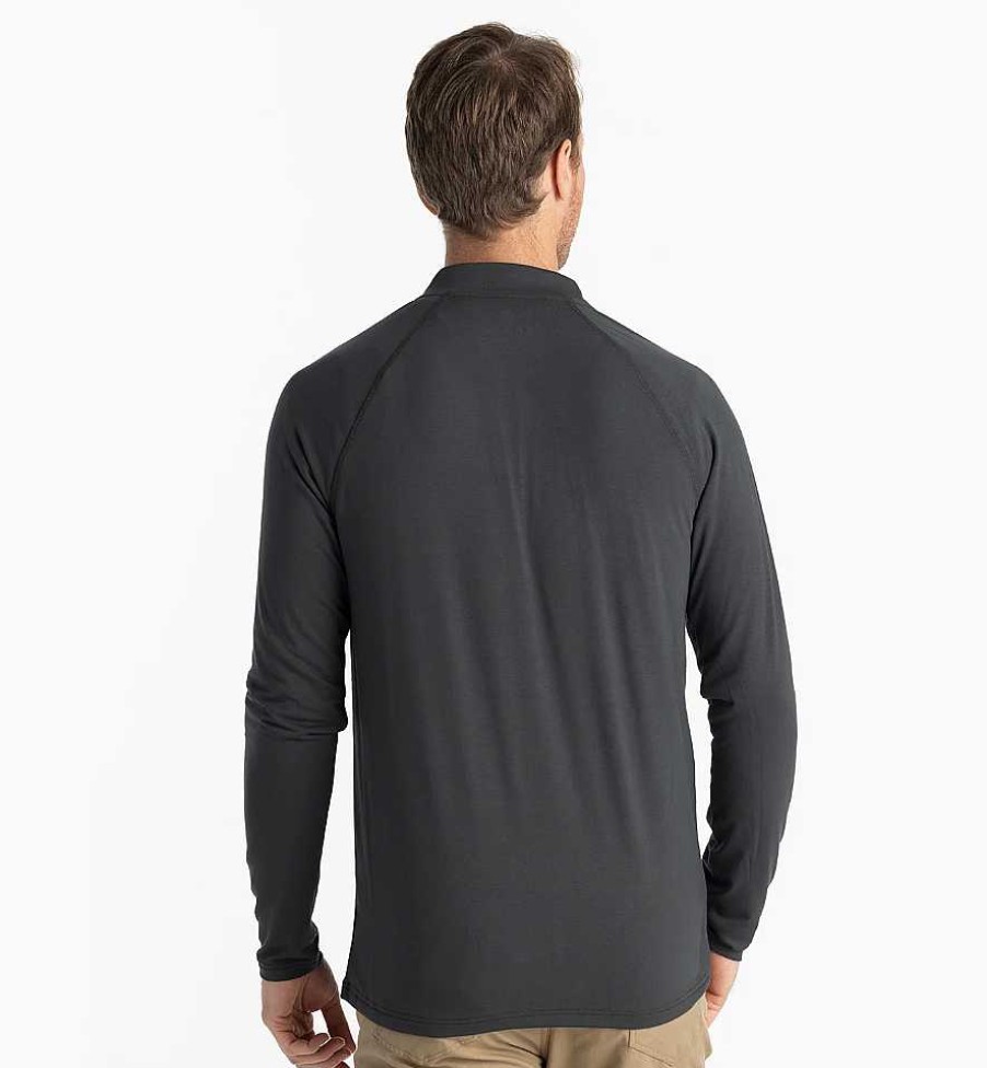 Men'S Free Fly Apparel Shirts | Bamboo Flex Quarter Zip Pullover For Men