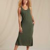 Women'S Toad&Co Dresses & Rompers | Piru Henley Midi Tank Dress For Women Beetle