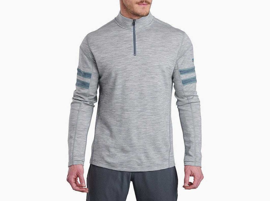 Men'S Kuhl Shirts | Kuhl Team Merino 1/4 Zip For Men Ash