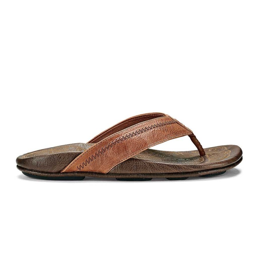 Footwear Olukai Sandals | Hiapo Sandal For Men Rum/Dark Wood