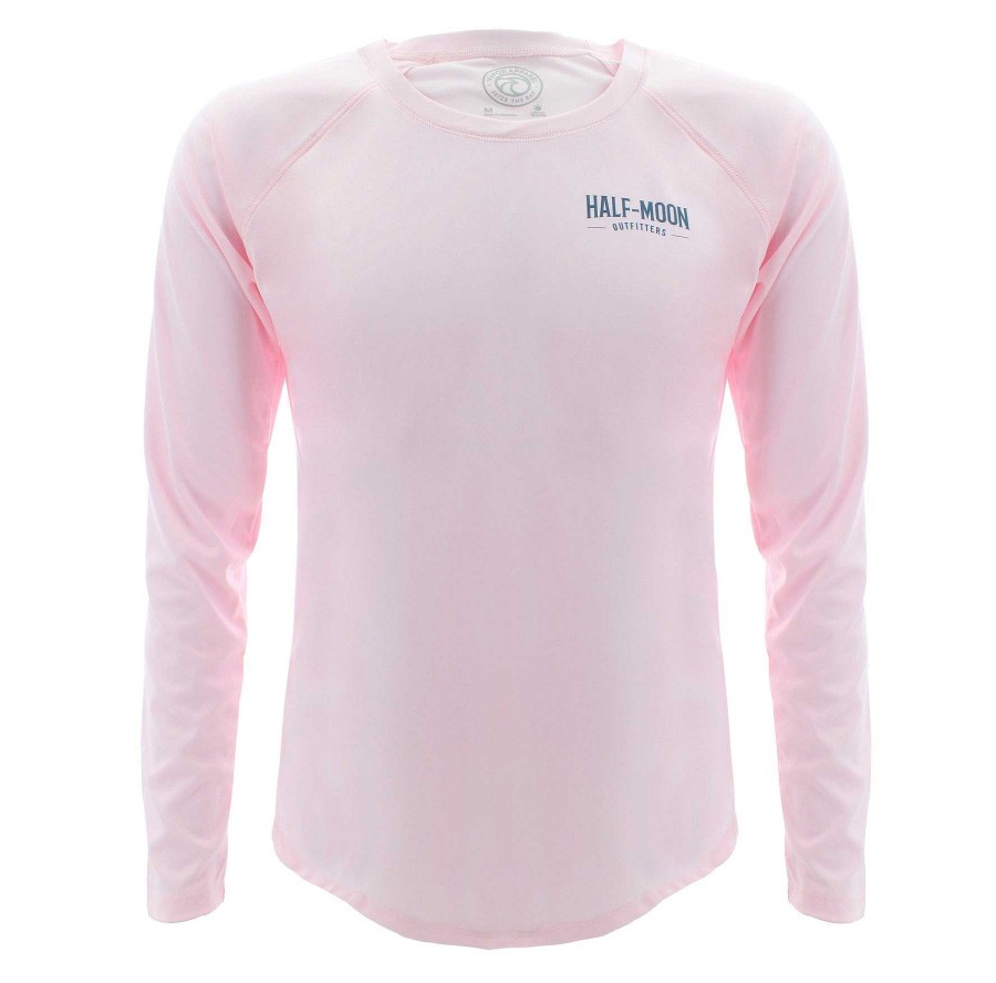 Half-Moon Collection Half-Moon Outfitters Half-Moon Apparel | Flying Bird Sun Protection Long Sleeve Shirt For Women Pink Blossom