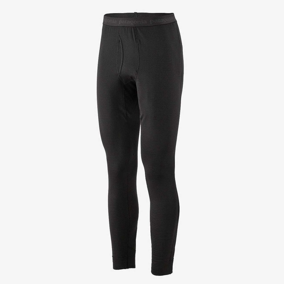 Men'S Patagonia Baselayers & Underwear | Capilene Thermal Weight Bottoms For Men Black