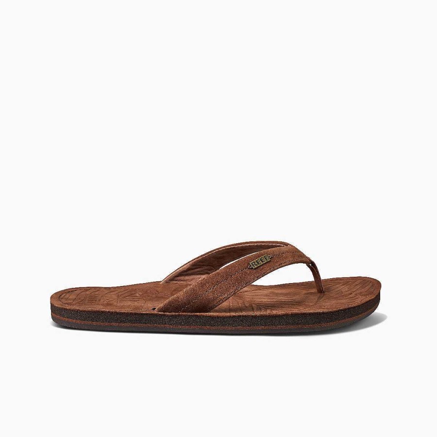 Footwear Reef Sandals | Drift Away Leather Sandals For Women Coffee