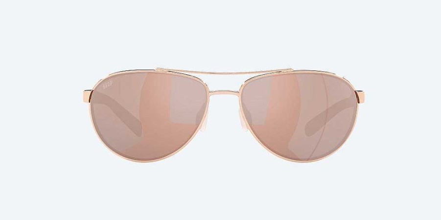 Men'S Costa Del Mar Sunglasses & Goggles | Fernandina Polarized Sunglasses Rose Gold Copper Silver Mirror Polarized Polycarbonate