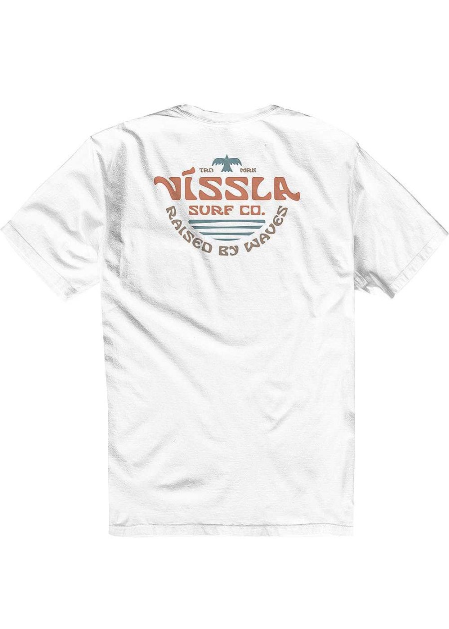 Men'S Vissla T-Shirts | West Winds Premium Pocket Tee For Men White