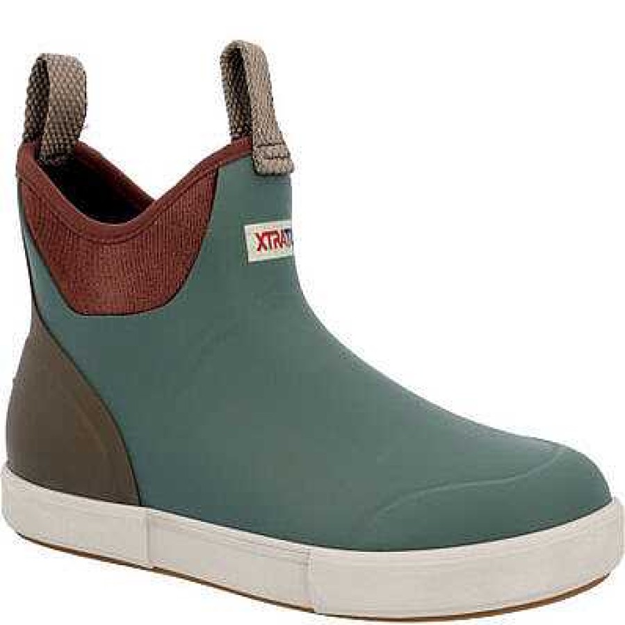 Footwear XTRATUF Boots | Vintage 6 In. Ankle Deck Boot For Women Green