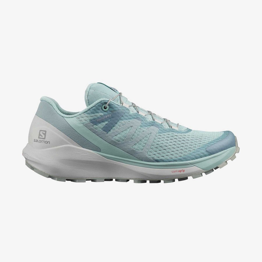 Footwear Salomon Shoes | Sense Ride 4 Trail Running Shoes For Women Pastel Turquoise/Lunar Rock/Slate