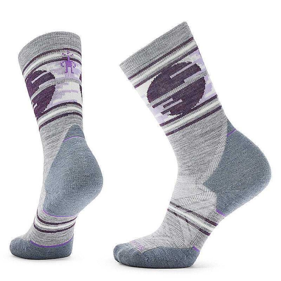 Women'S Smartwool Socks | Trail Run Targeted Cushion Sunset Trail Crew Socks For Women