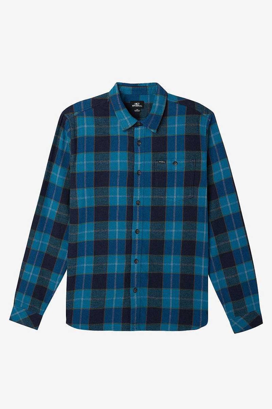 Men'S O'Neill Shirts | Redmond Plaid Stretch Flannel For Men