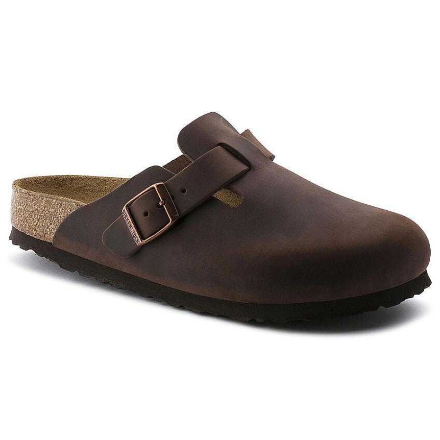 Footwear Birkenstock Shoes | Boston Soft Footbed Leather Clogs Habana