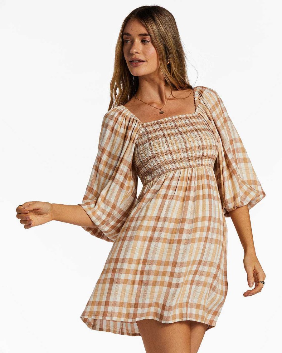 Women'S Billabong Dresses & Rompers | Paradise Days Mini Dress Truffle