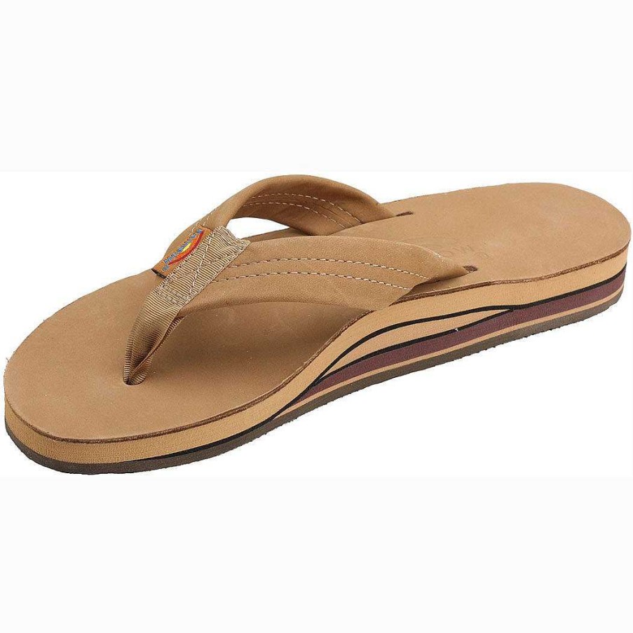 Footwear Rainbow Sandals | Premier Leather Double Arch Sandal For Men