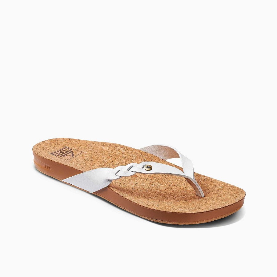 Footwear Reef Sandals | Cushion Court Twist Sandals For Women White