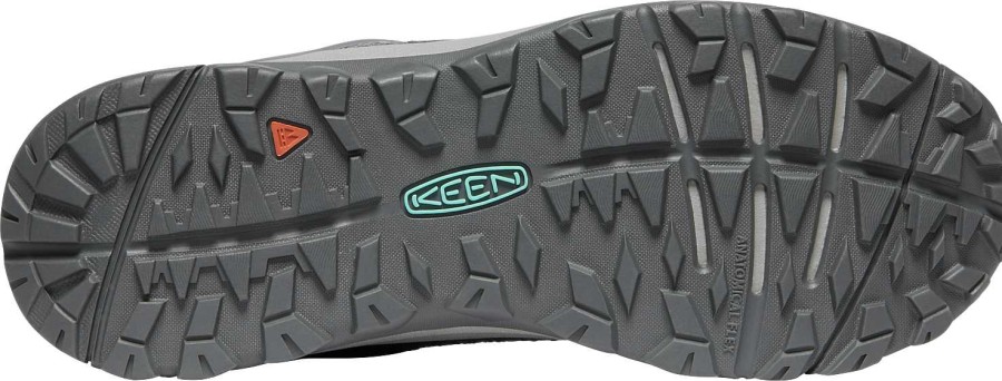 Footwear Keen Shoes | Terradora Ii Waterproof Shoes For Women Steel Grey/Ocean Wave