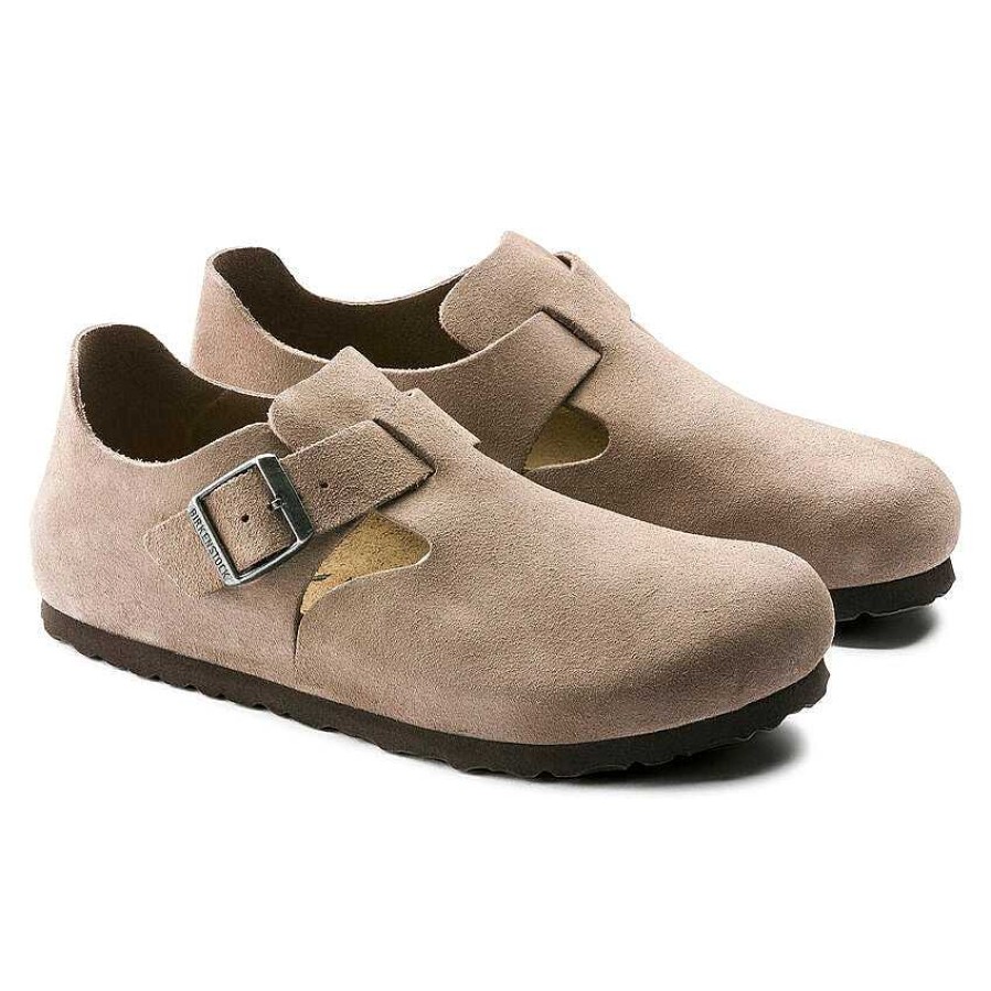 Footwear Birkenstock Shoes | London For Women Taupe Suede