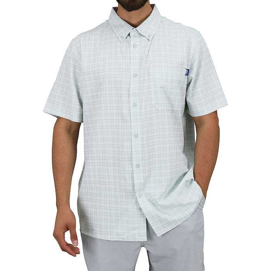 Men'S AFTCO Shirts | Dorsal Ss Button Down Shirt For Men