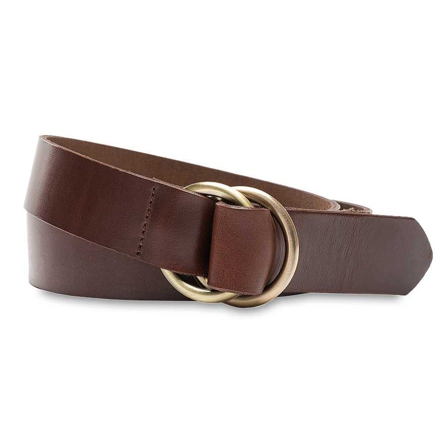 Men'S Duck Head Belts | Leather O-Ring Belt Brown