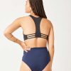 Women'S Carve Designs Swimwear | Erin Reversible Bottoms For Women Black/Navy