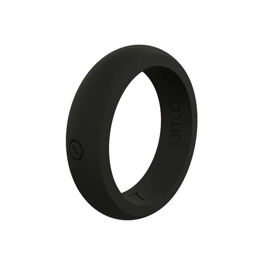 Women'S Qalo Jewelry | Classic Silicone Ring For Women Black