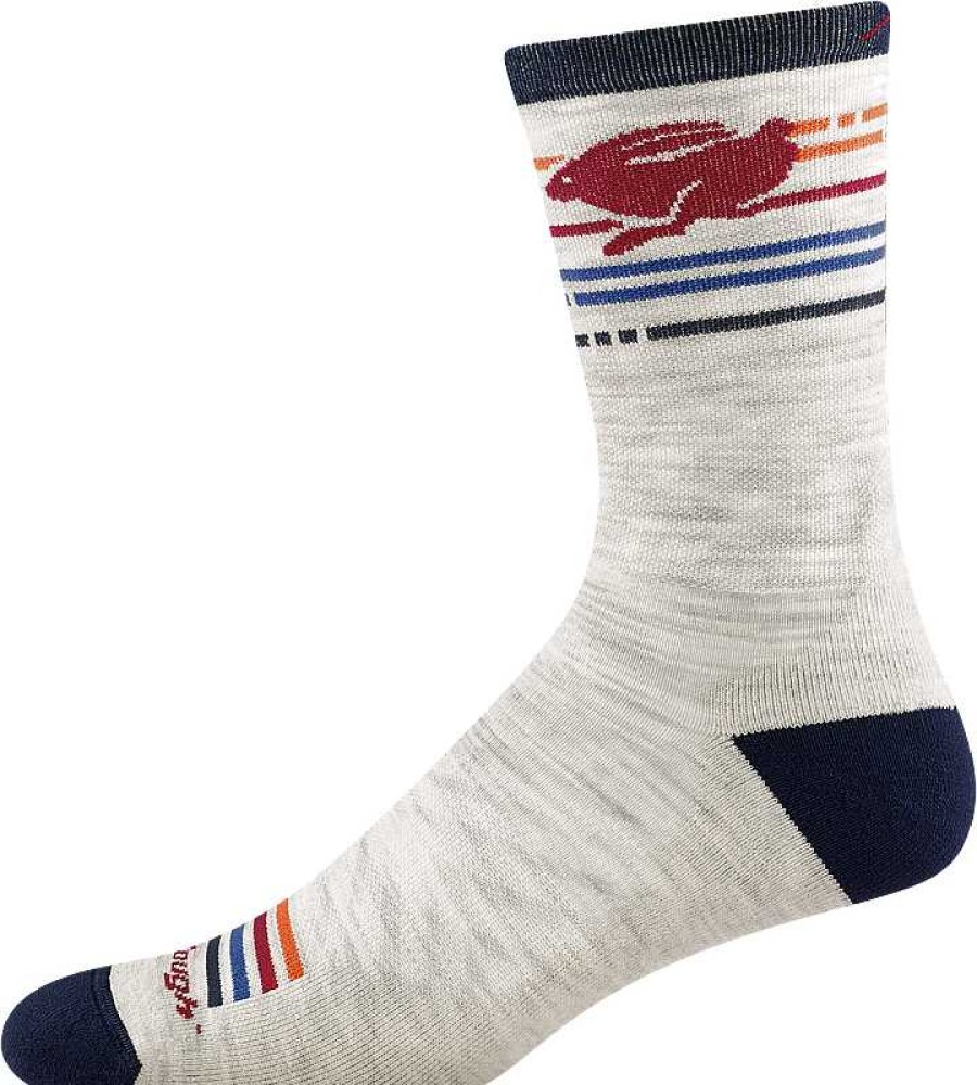 Men'S Darn Tough Socks | Pacer Micro Crew Ulta-Lightweight Running Socks For Men Ash