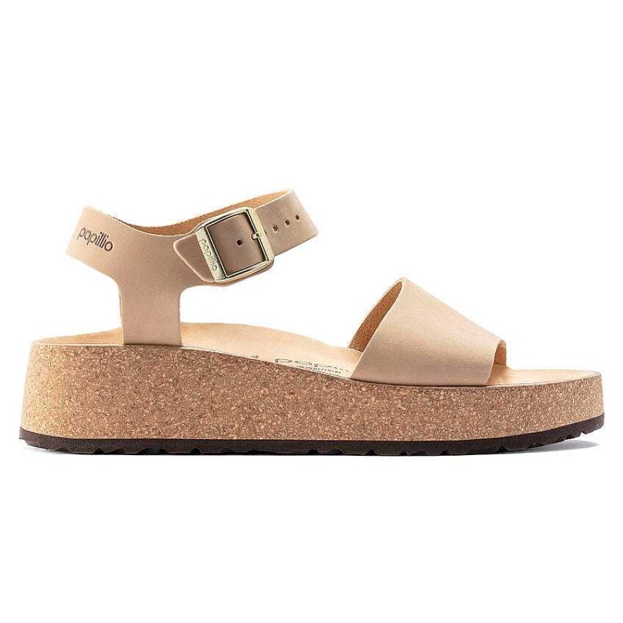 Footwear Birkenstock Sandals | Glenda Nubuck Leather Sandals For Women Sandcastle