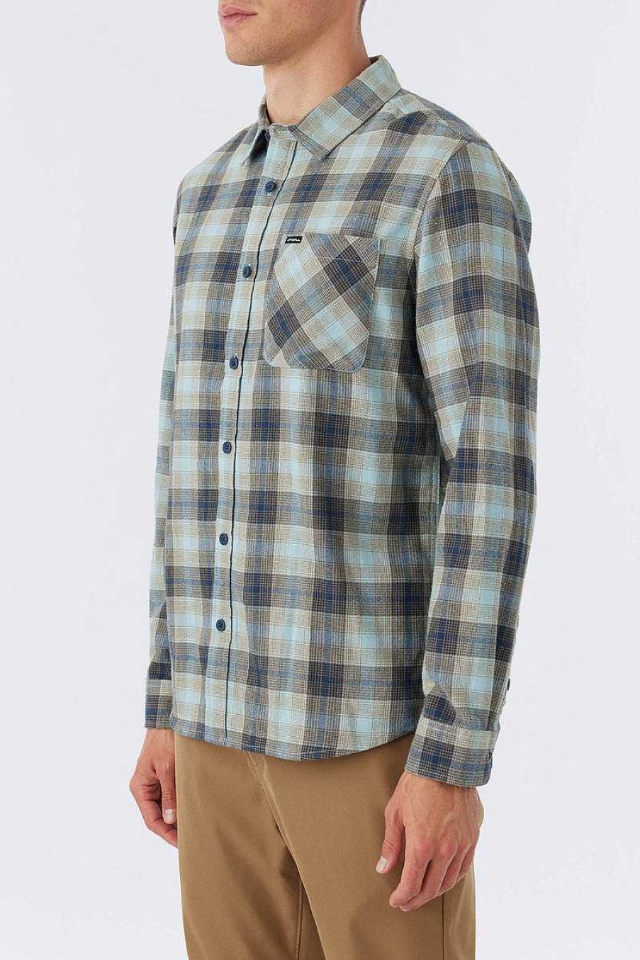 Men'S O'Neill Shirts | Prospect Flannel Shirt For Men Dust Blue