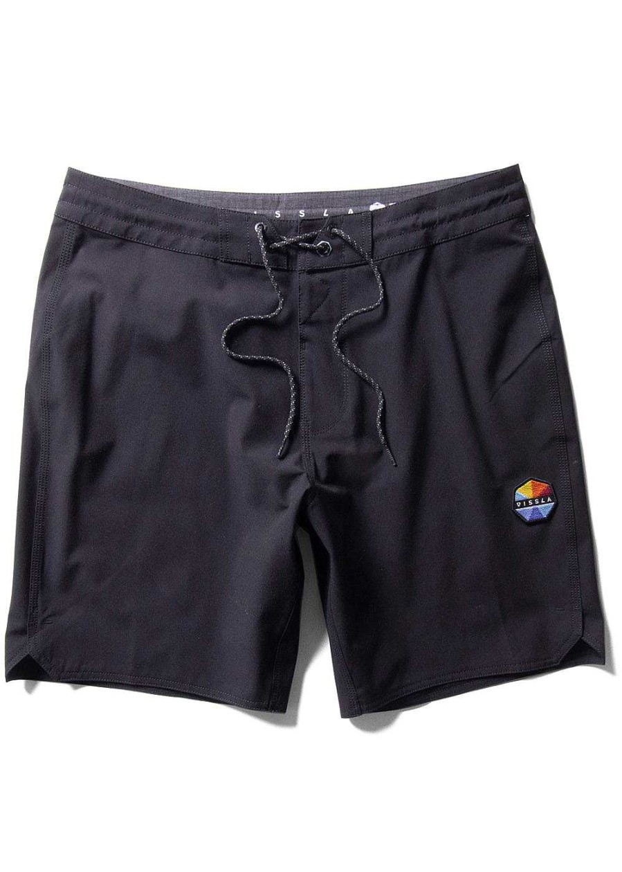 Men'S Vissla Swimwear | Solid Sets 18.5" Boardshorts For Men Black